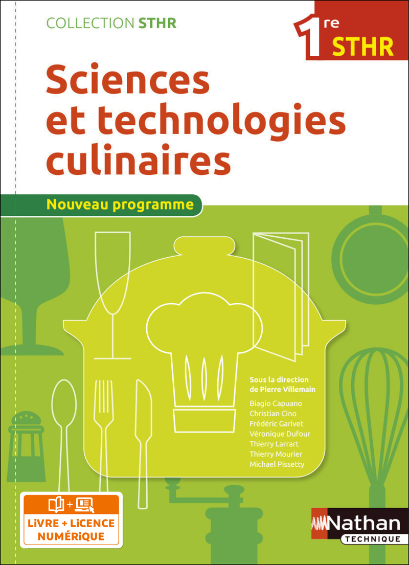 Sciences et technologies culinaires - 1re STHR - Coll. STHR - Ed. 2016