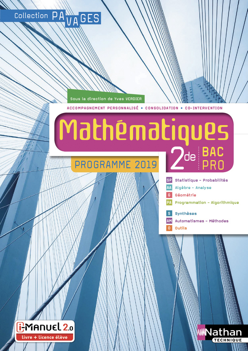 Mathématiques - 2de Bac Pro - Coll. Pavages - Ed. 2019