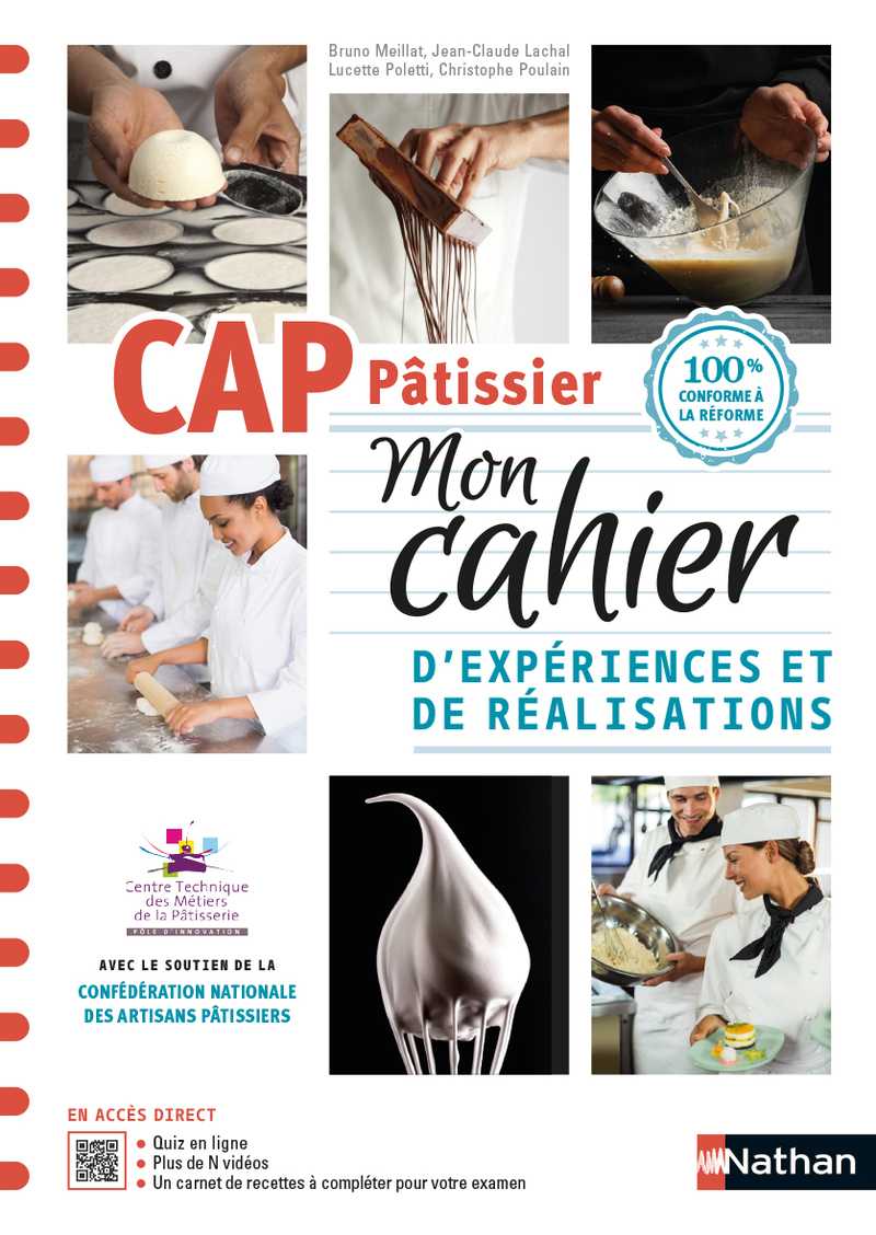 CAP pâtissier - 1ère et 2e années (Cahier)