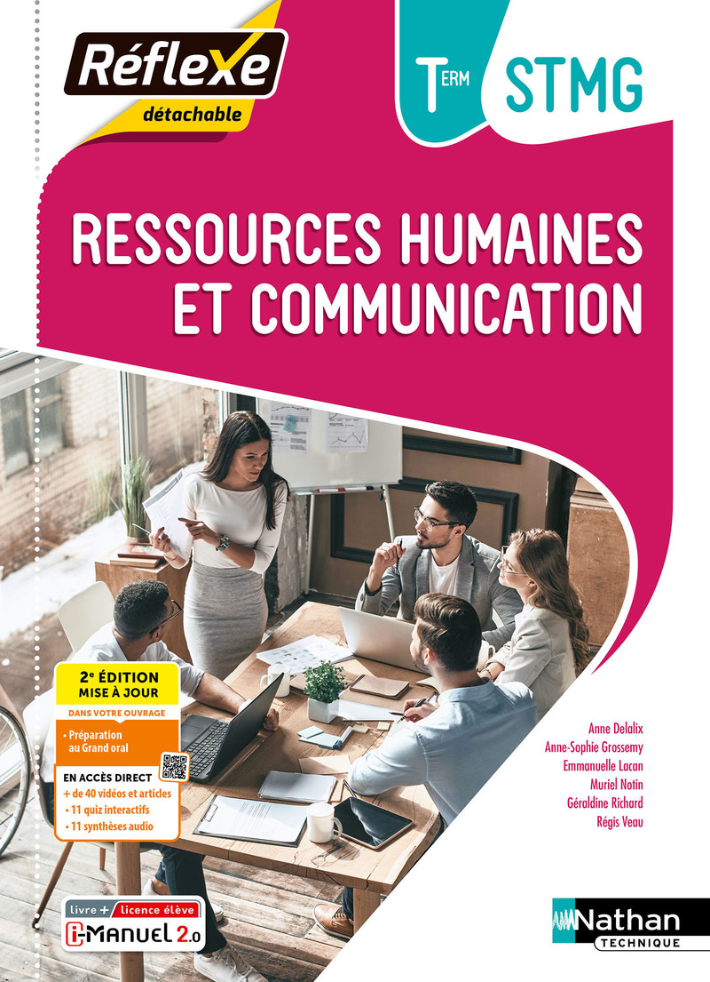 Ressources humaines et Communication - Term STMG - Coll. Réflexe - Ed. 2024 - pochette