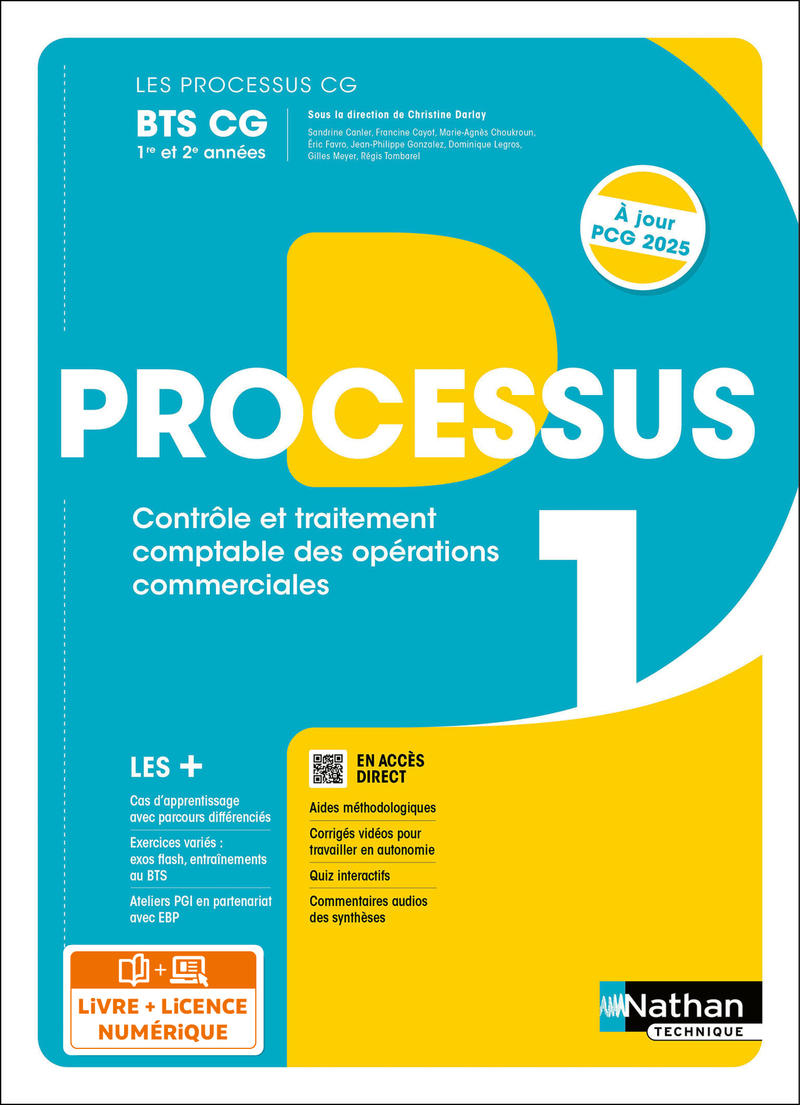 Processus 1 - Contrôle et traitement comptable des opérations commerciales - BTS CG 1re et 2e années - Coll. Les Processus CG - Ed. 2024