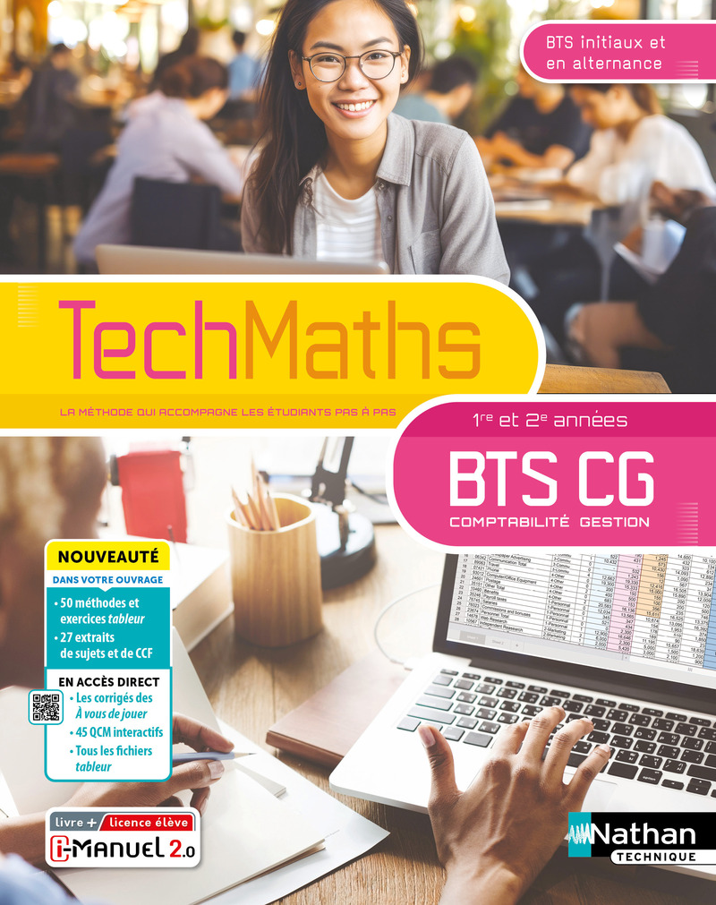 Mathématiques - BTS CG 1re et 2e années - Coll. TechMaths - Ed. 2024