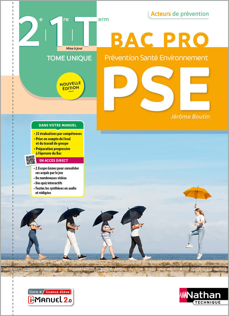 Prévention Santé Environnement - Tome Unique - 2de/1re/Term Bac Pro - Coll. Acteurs de prévention - Ed.2025