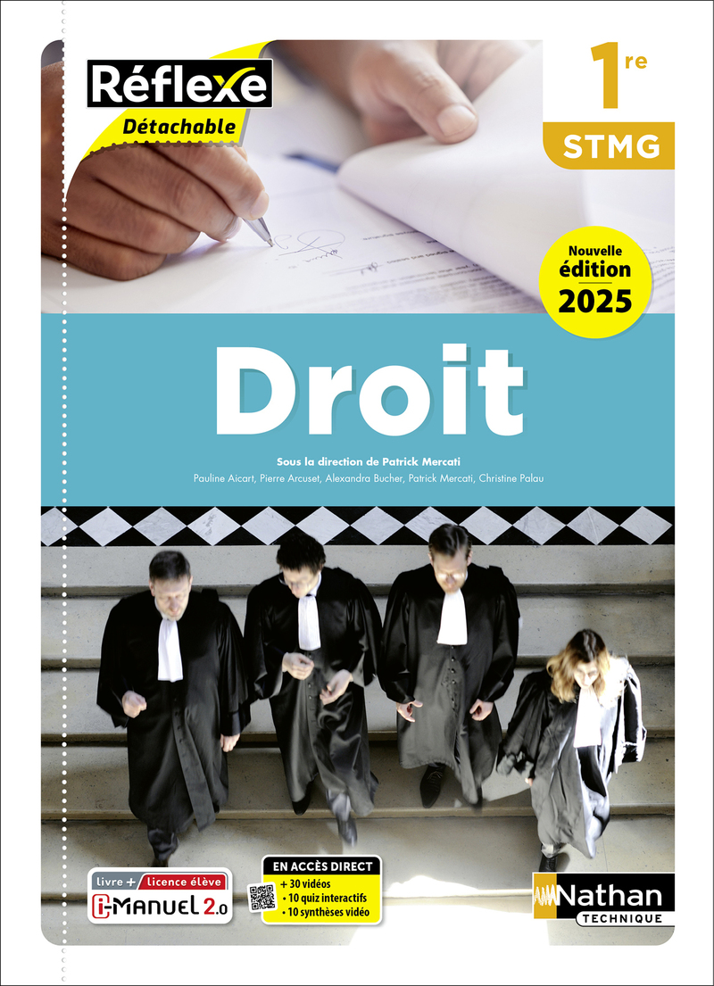 Droit - 1re STMG Coll. Réflexe - Ed. 2025