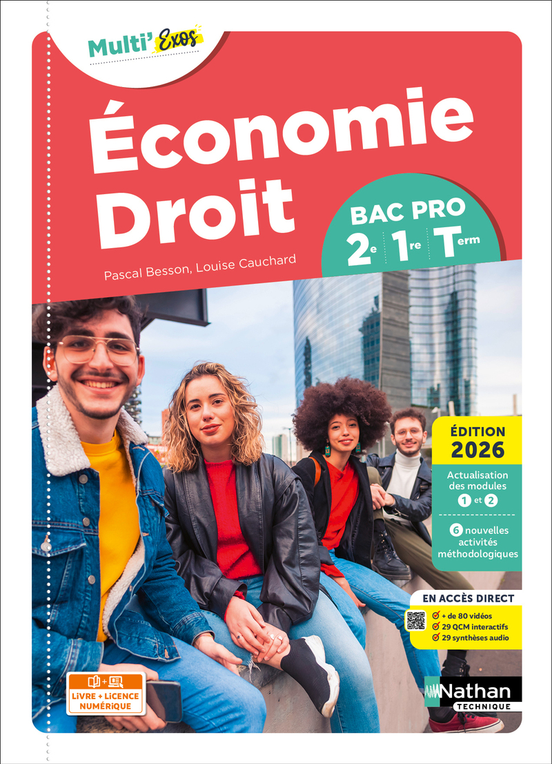 Economie-Droit - Tome Unique - 2de/1re/Term Bac Pro - Coll. Multi