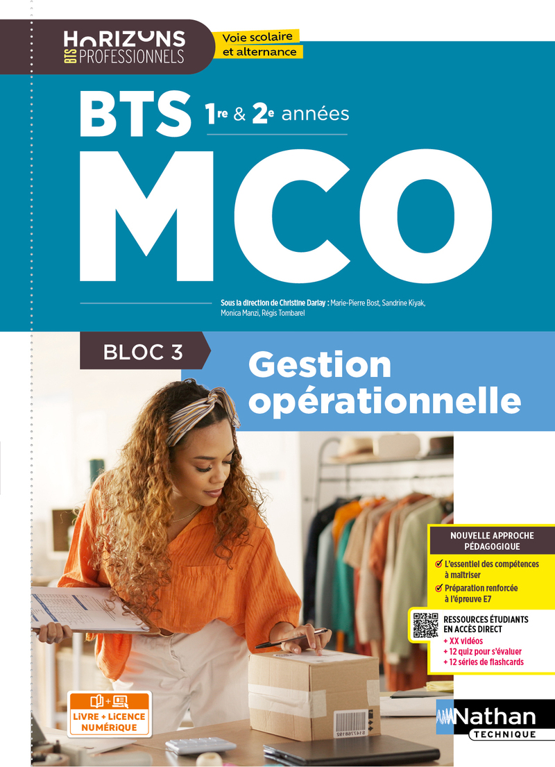 Bloc 3 - Gestion opérationnelle - BTS MCO 1re et 2e années - Coll. BTS MCO - Ed. 2026