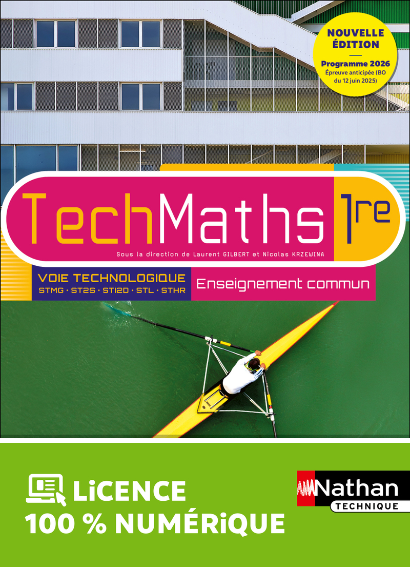 Mathématiques - 1re technologique - Enseignement commun - Coll. TechMaths - Ed. 2026